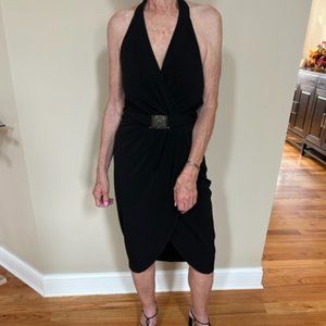 Black, Laundry slit front dress, sz 2